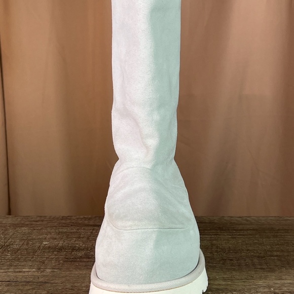 MM6 Titanium Grey Lug Tread Suede Round Toe Moon Snow Boot Size 40 - Picture 15 of 17